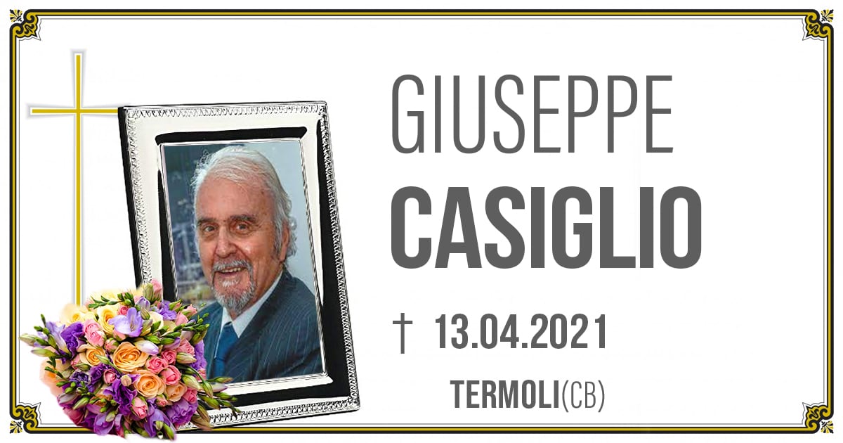 GIUSEPPE CASIGLIO 13.04.2021
