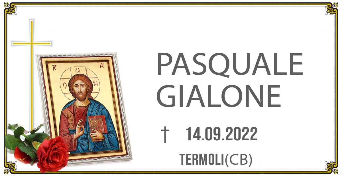 PASQUALE GIALONE 15/09/2022