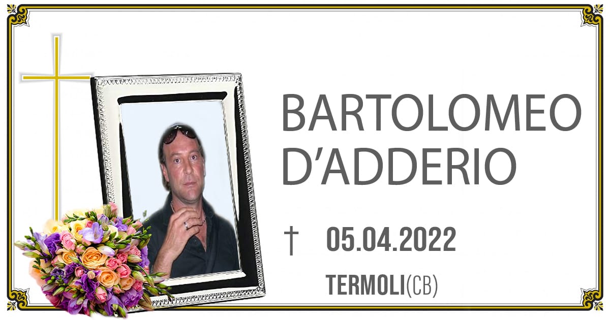 BARTOLOMEO D'ADDERIO 05/04/2022                