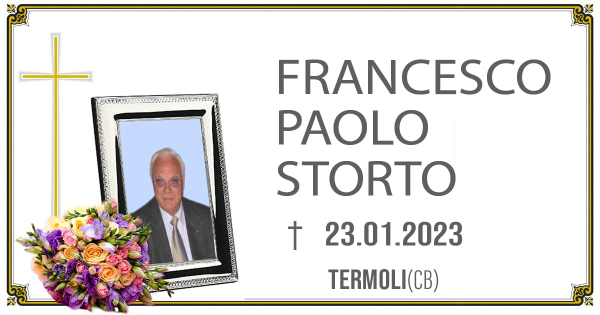 FRANCESCO PAOLO STORTO 23/01/2023