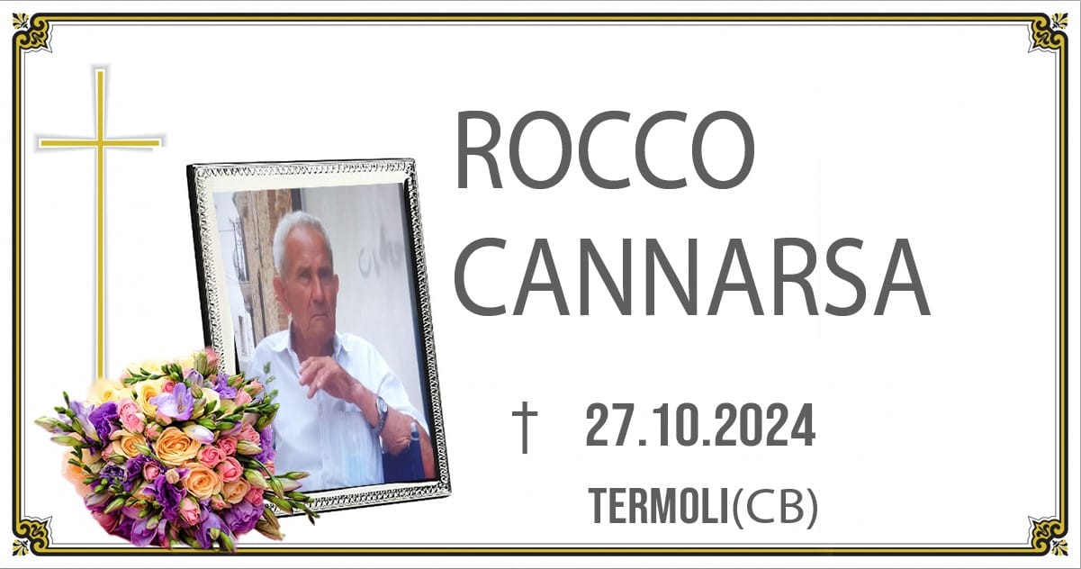 ROCCO CANNARSA 27/10/2024