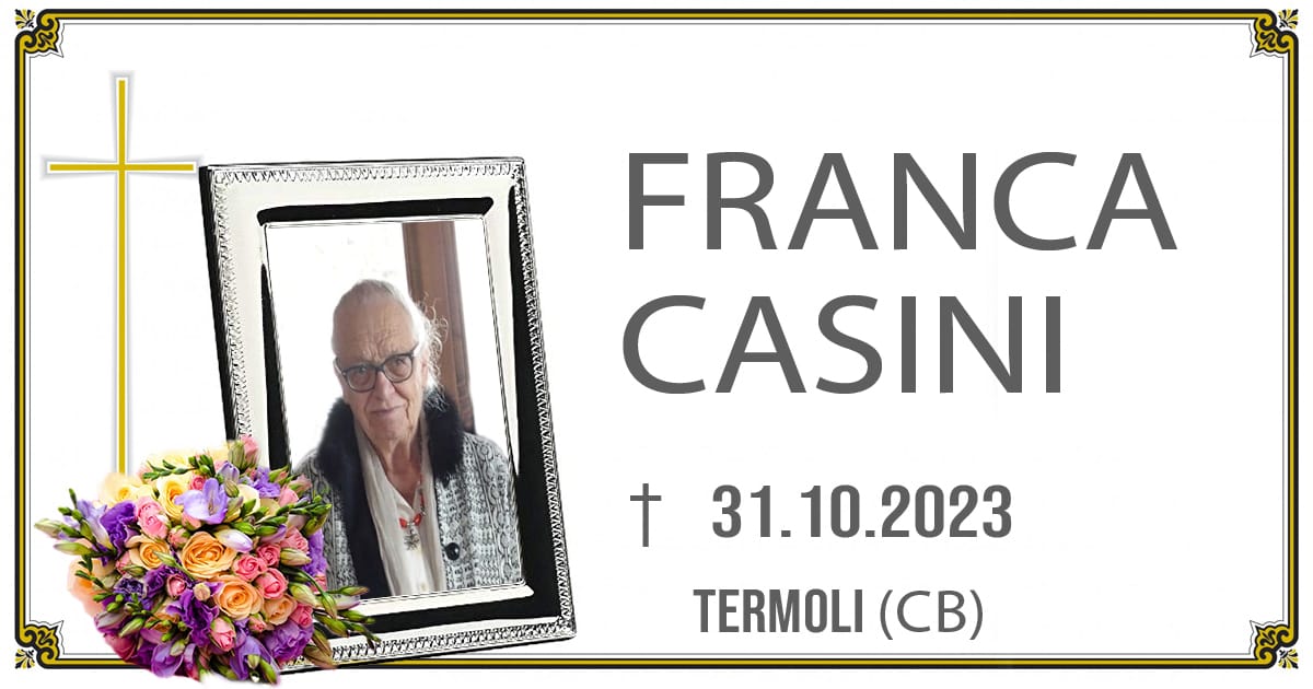 FRANCA CASINI 31/10/2023