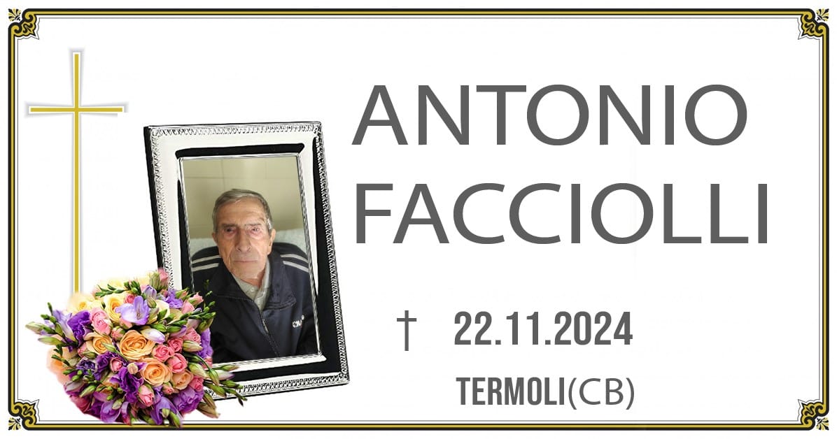 ANTONIO FACCIOLLI 22/11/2024