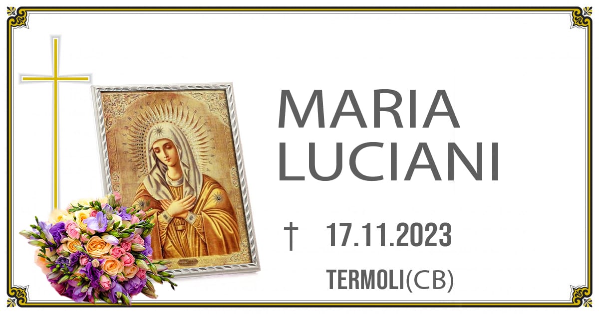 MARIA LUCIANI 17/11/2023