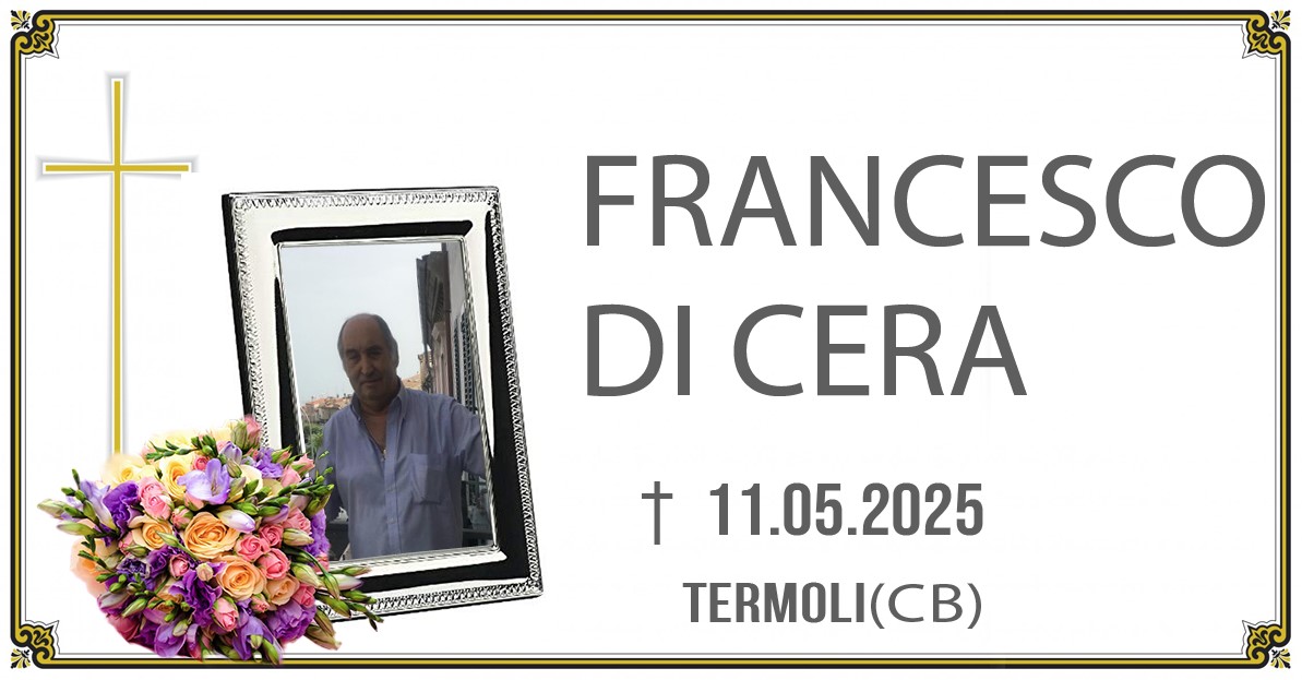 FRANCESCO DI CERA 11/05/2025
