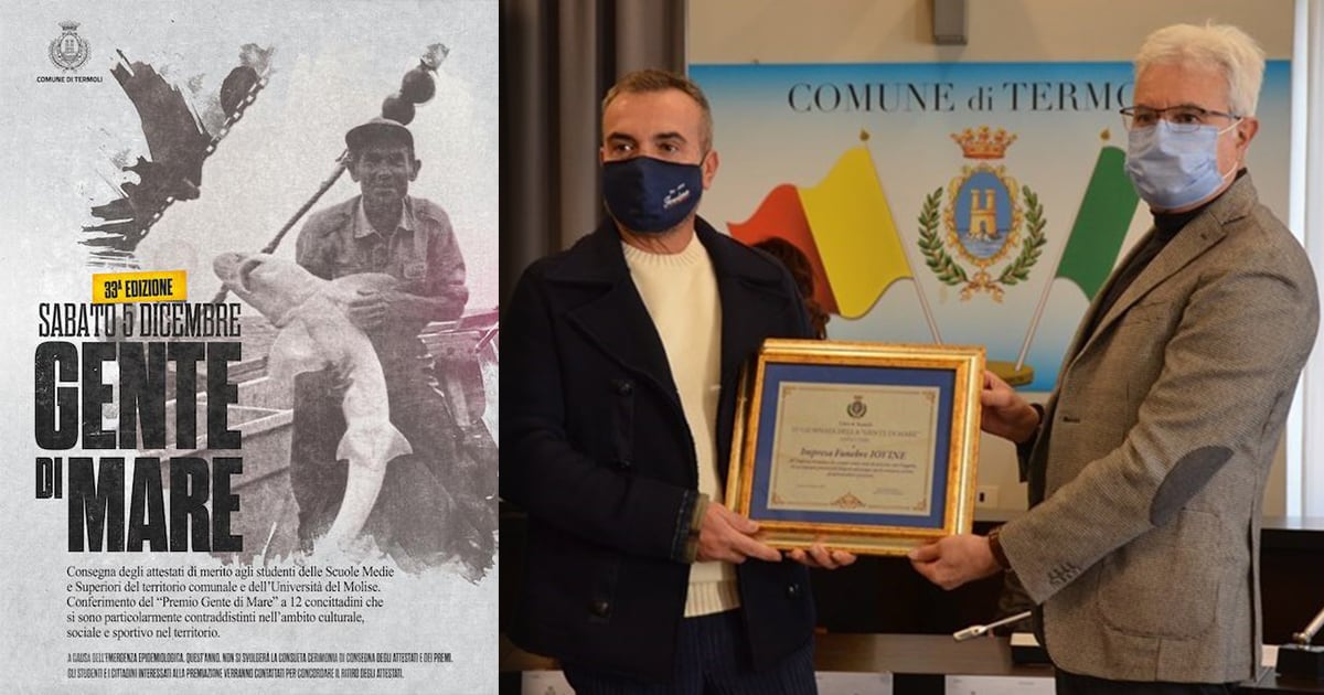 GENTE DI MARE: PREMIAZIONE IOVINE PER I SUOI 100 ANNI